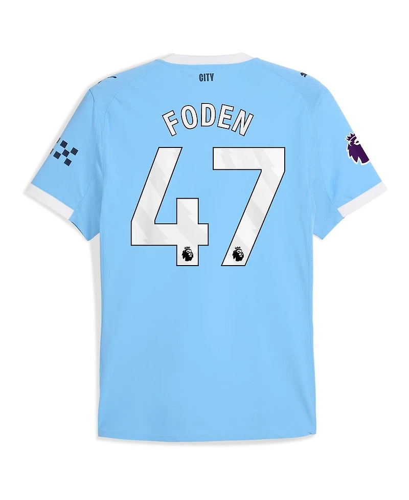 Puma Men's Phil Foden Sky Blue Manchester City 2025/26 Home Authentic Player Jersey