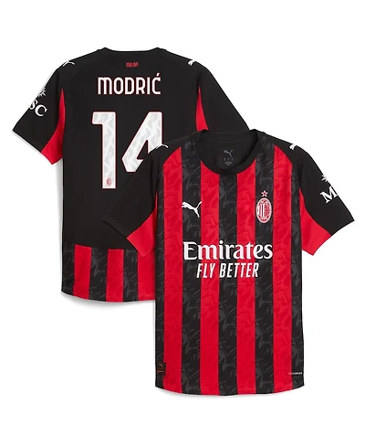 Puma Men's Luka Modric Red Ac Milan 2025/26 Home Authentic Jersey