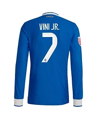 Adidas Men's Vinicius Junior Blue Real Madrid 2025/26 Third Authentic Long Sleeve Player Jersey