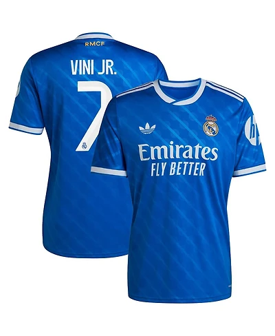 Adidas Men's Vinicius Junior Blue Real Madrid 2025/26 Third Replica Player Jersey