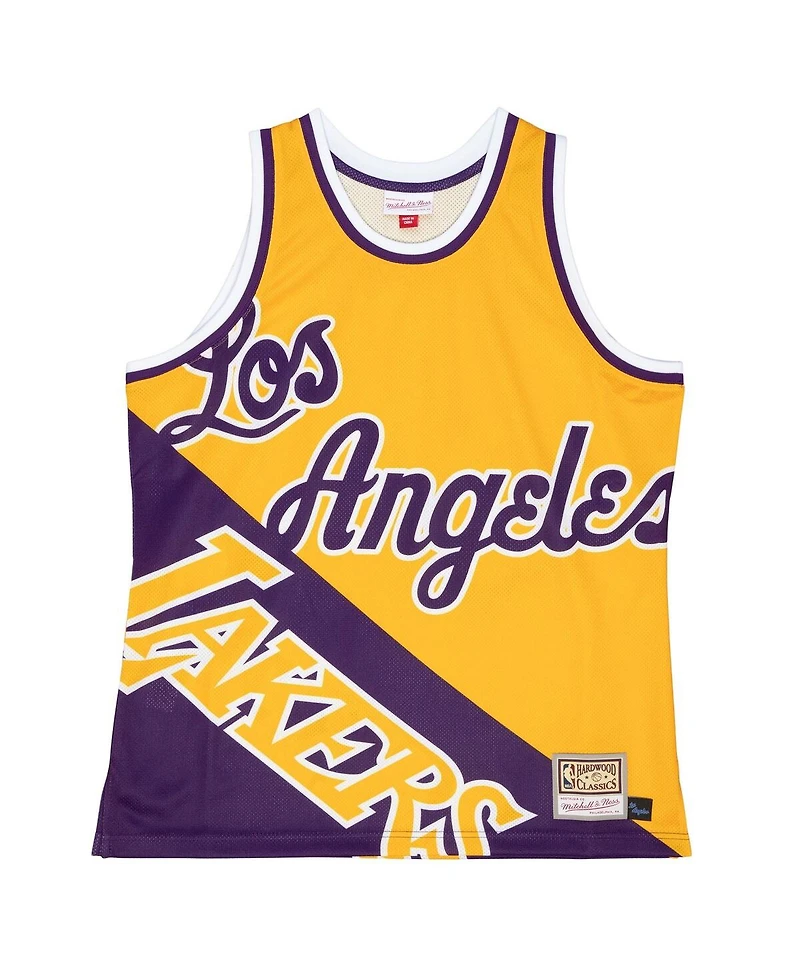 Mitchell & Ness Men's Gold Los Angeles Lakers Big Face 5.0 Fashion Tank Top