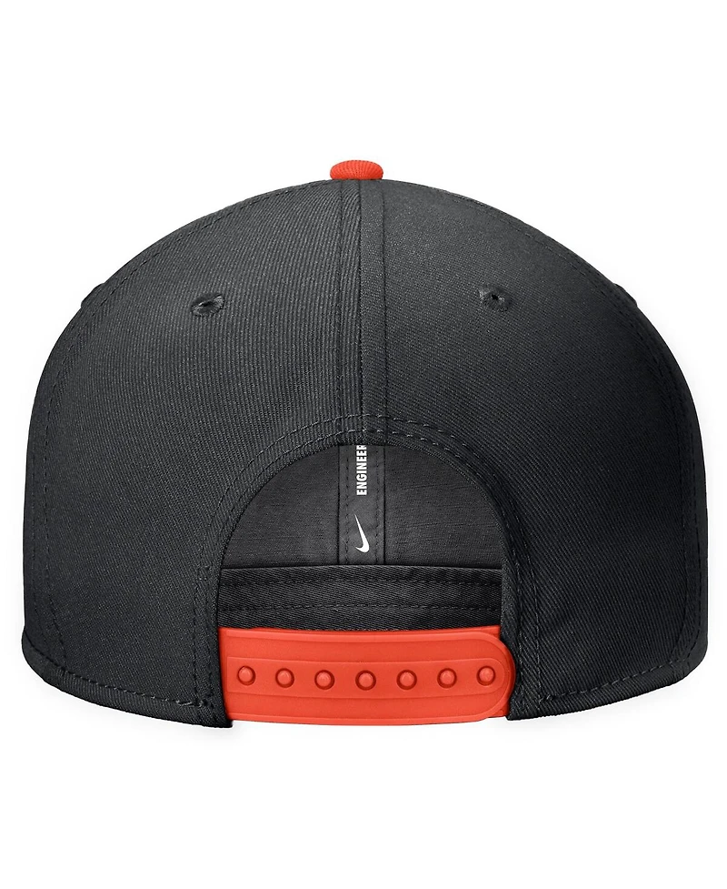 Nike Men's Black Oklahoma State Cowboys Script Pro Dri-fit Snapback Hat