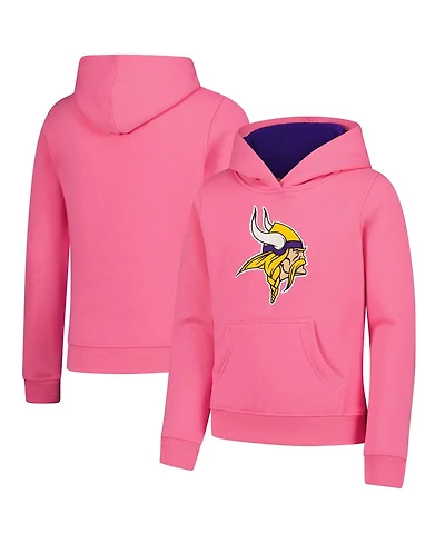 Outerstuff Big Boys and Girls Girl's Pink Minnesota Vikings Prime Hoodie