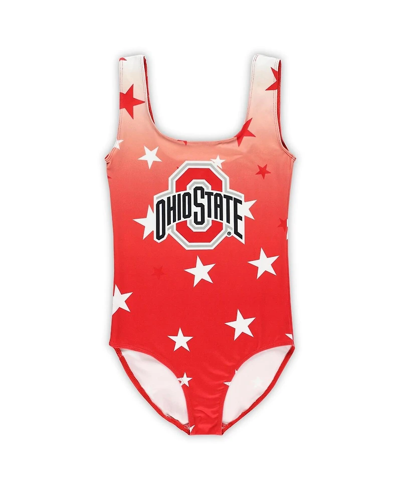ZooZatz Big Boys and Girls Scarlet Ohio State Buckeyes Dance Leotard