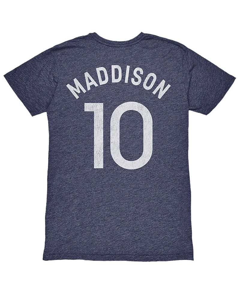 1863FC Men's James Maddison Heather Navy Tottenham Hotspur Player Name Number Twisted Tri-Blend Slub T-Shirt