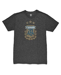 1863FC Men's Lionel Messi Heather Black Argentina National Team Player Retro Tri-Blend T-Shirt