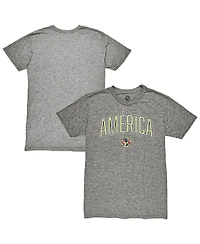 1863FC Men's Heather Gray Club America Wordmark Tri-Blend T-Shirt