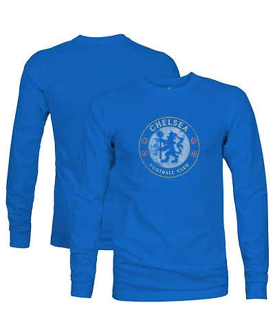 1863FC Men's Blue Chelsea Color Badge Long Sleeve T-Shirt
