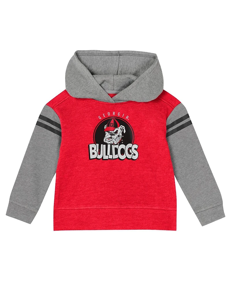 Outerstuff Girls Toddler 2-Piece Georgia Bulldogs Clubhouse Pullover Hoodie and Legging Set