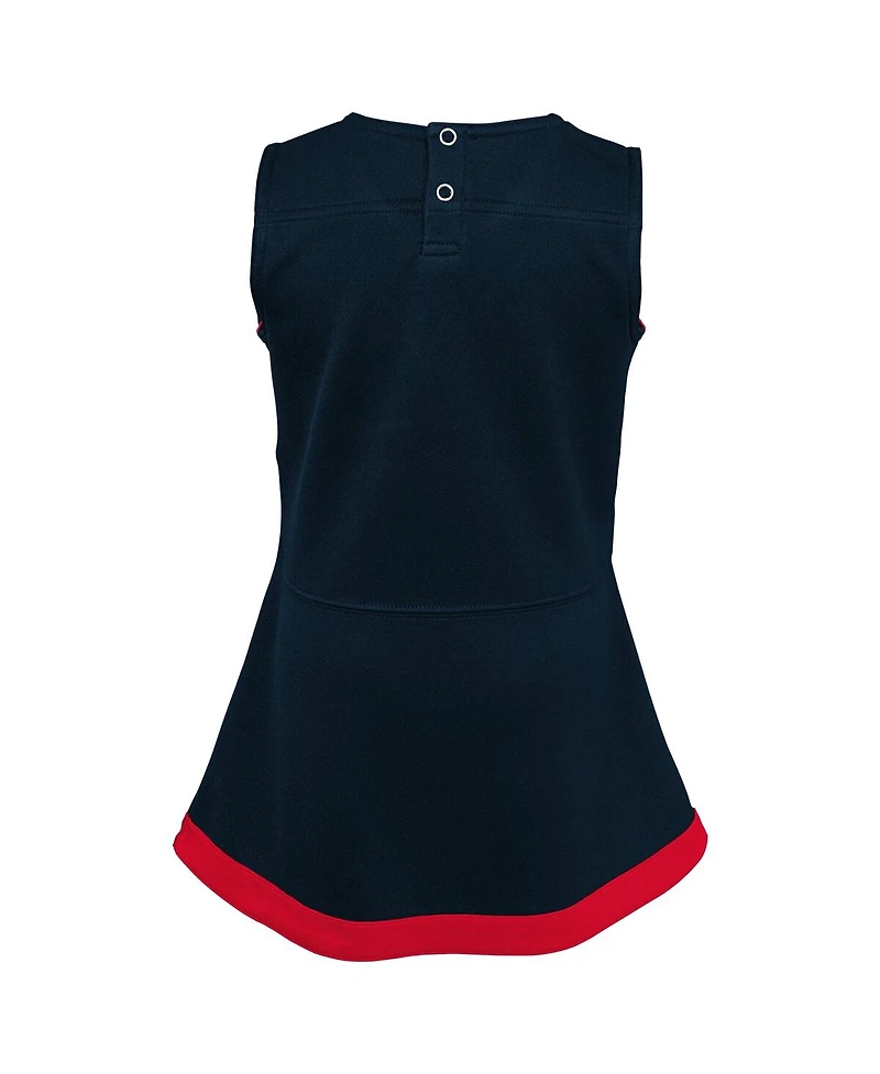 Outerstuff Girls Baby Boys and Navy Houston Texans Cheer Captain Jumper Dress