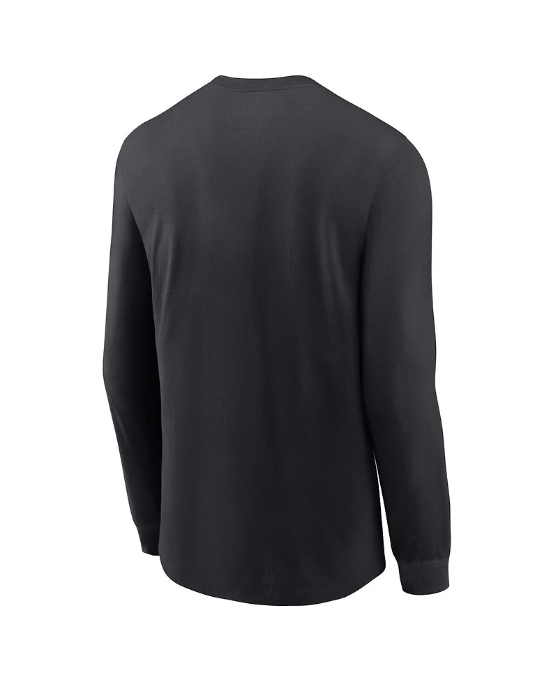 Nike Men's Black Rutgers Scarlet Knights Legend Dri-fit Long Sleeve T-Shirt