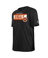 New Era Men's Black Cincinnati Bengals 3rd Down High Density Print T-Shirt