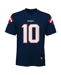 Outerstuff Preschool Drake Maye Navy New England Patriots Replica Player Jersey