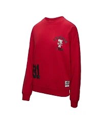 Mitchell & Ness Women's Crimson Alabama Tide Multi-Hit Sweatshirt