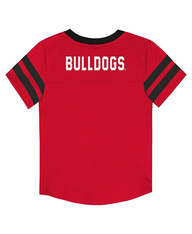 Outerstuff Baby Boys and Girls 2-Piece Red Georgia Bulldogs Team Logo Zone Top Pant Set