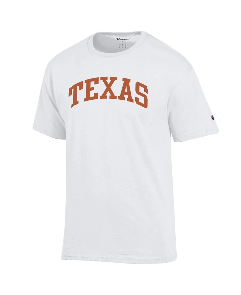 Champion Men's White Texas Longhorns Basic Arch T-Shirt