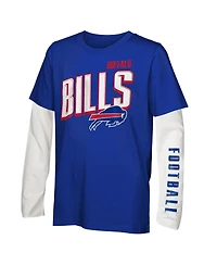 Outerstuff Big Boys and Girls Buffalo Bills the Mix Combo T-Shirt Set