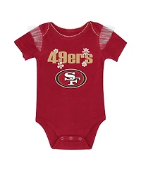 Outerstuff Girls Baby Boys and 2-Piece San Francisco 49ers My Team Rocks Bodysuit Skirt Set