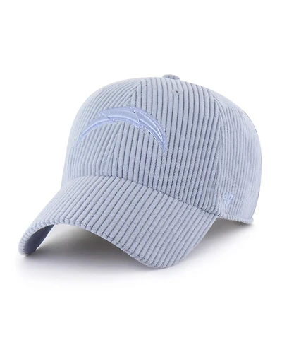 '47 Brand Women's Light Blue Los Angeles Chargers Mellow Corduroy Clean Up Adjustable Hat