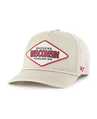 '47 Brand Men's and Women's Cream Wisconsin Badgers Outdoorsmen Cairn Hitch Adjustable Hat