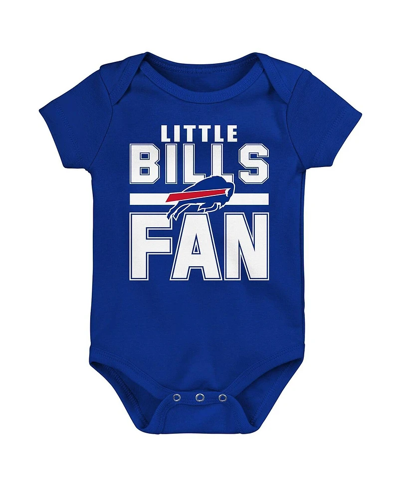 Outerstuff Newborn 3-Pack Buffalo Bills Little Tike Bodysuit Set