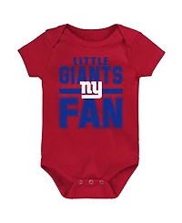 Outerstuff Newborn 3-Pack New York Giants Little Tike Bodysuit Set