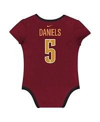 Nike Baby Boys and Girls 3-Pack Jayden Daniels Washington Commanders Name Number Bodysuit Set