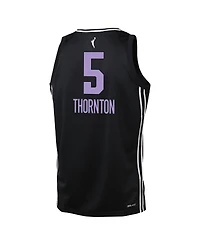 Nike Big Boys and Girls Kayla Thornton Eclipse Black Golden State Valkyries Explorer Edition Victory Player Jersey