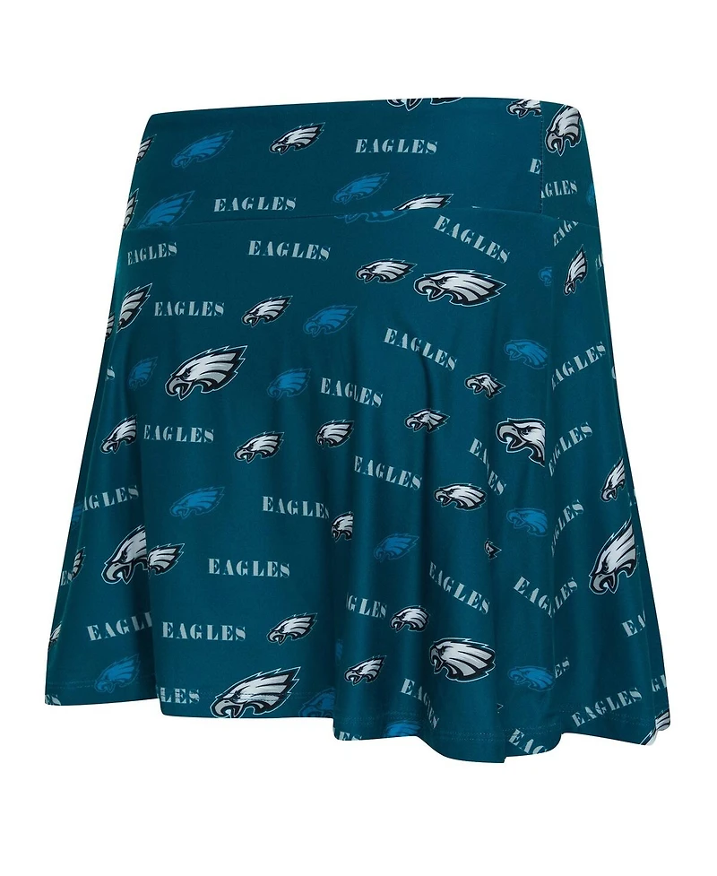 Concepts Sport Women's Midnight Green Philadelphia Eagles Mosaic Allover Print Skort