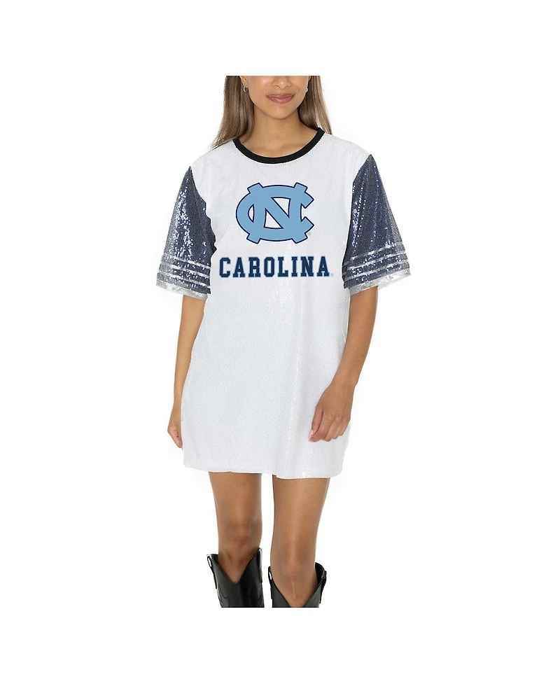 Gameday Couture Women's White North Carolina Tar Heels Full Sequin Jersey Dress