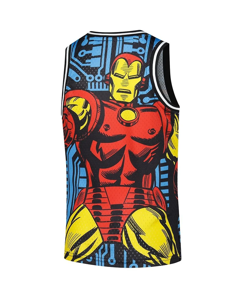 Lids Big Boys and Girls Black Iron Man Print Mesh Fashion Jersey