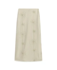Nocturne Women's Beaded Embroidered Midi Skirt