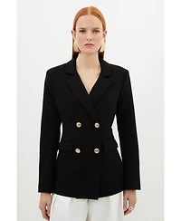 Karen Millen Women's Tailored Double Breasted Blazer