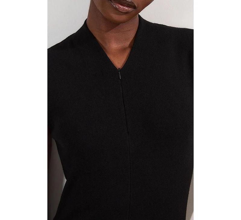 Karen Millen Petite Sleeveless Knitted Midi Dress