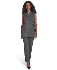 Calvin Klein Women's Windowpane Cuff Vest