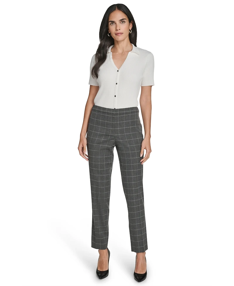 Calvin Klein Women's Windowpane Highline Pants