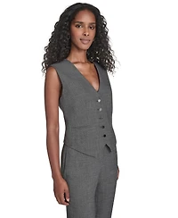 Calvin Klein Women's Collarless Sleeveless Vest