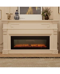 50''Classic Built-in or Wall-Mounted Direct Vent Electric Fireplace