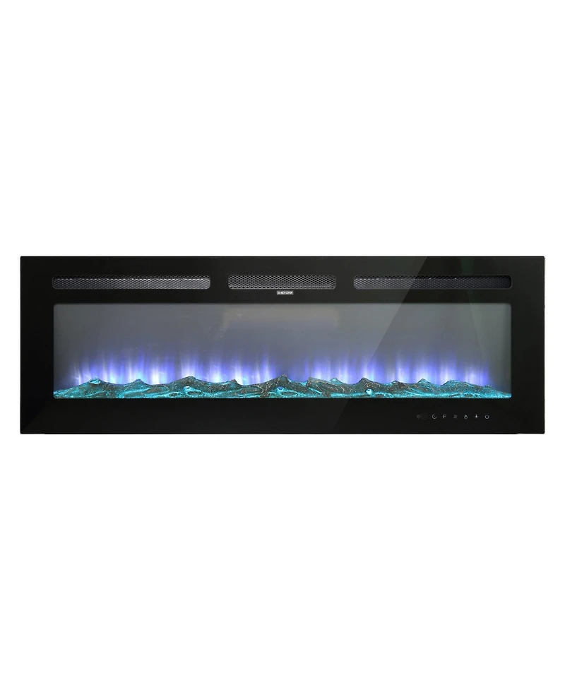 72''Classic Built-in or Wall-Mounted Direct Vent Electric Fireplace