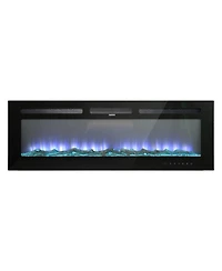 72''Classic Built-in or Wall-Mounted Direct Vent Electric Fireplace