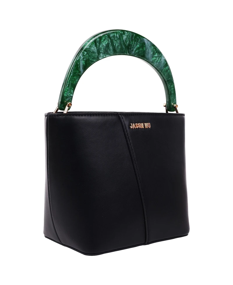 Jason Wu Small Smooth Pu Tote with Acrylic Top Handle