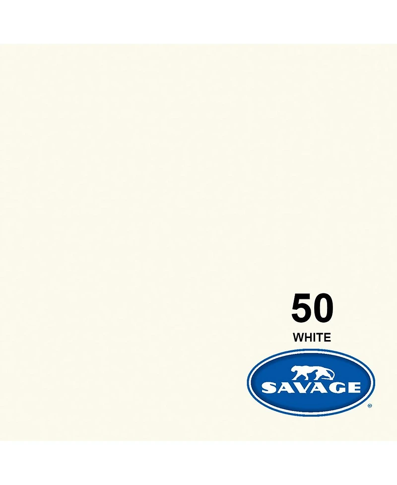 Savage 2 Pack Widetone Seamless Background Paper, 86" wide x 36' White, #50 - With Microfiber Cleaning Cloth