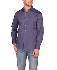 Tailorbyrd Men's Retro Geo Long Sleeve Shirt