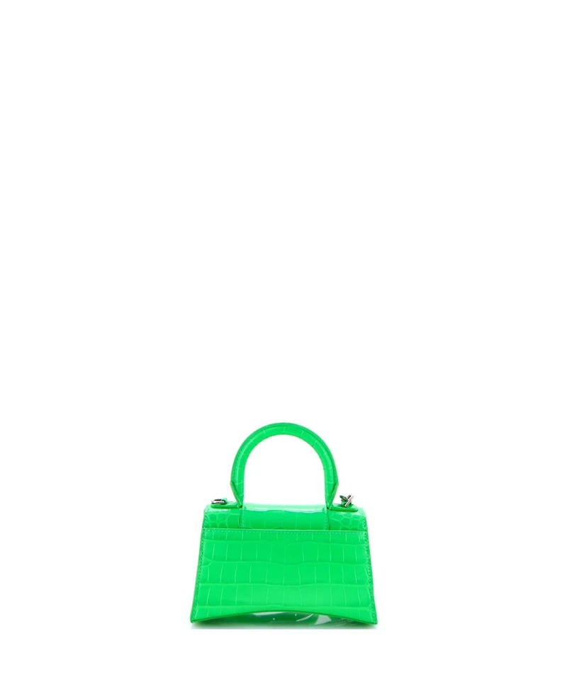Pre-Owned Balenciaga Xs Hourglass Top Handle Bag Embossed Leather