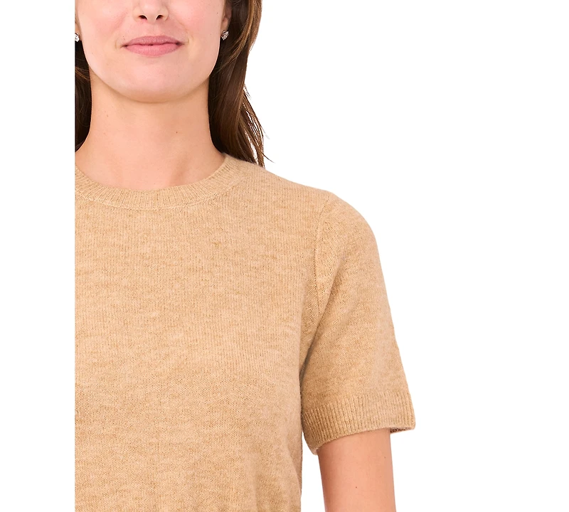 Msk Petite Short Sleeves Sweater Dress