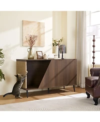 Streamdale Furniture Mid-Century Side Table with Storage