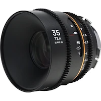 Venus Laowa Nanomorph S35 Prime 3-Lens Bundle with 35mm, 50mm T2.4 and 27mm T2.8 Anamorphic Lens for Pl Mount/Canon Ef, Amber Flare