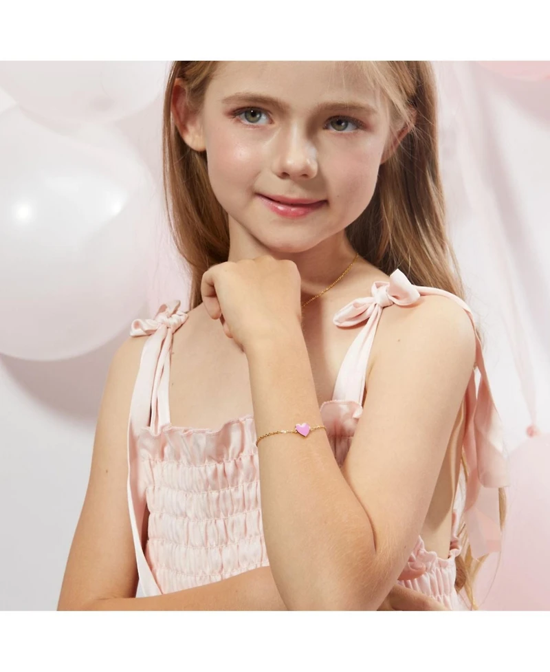 Anna Zuckerman Petit Love Bracelet in Rose