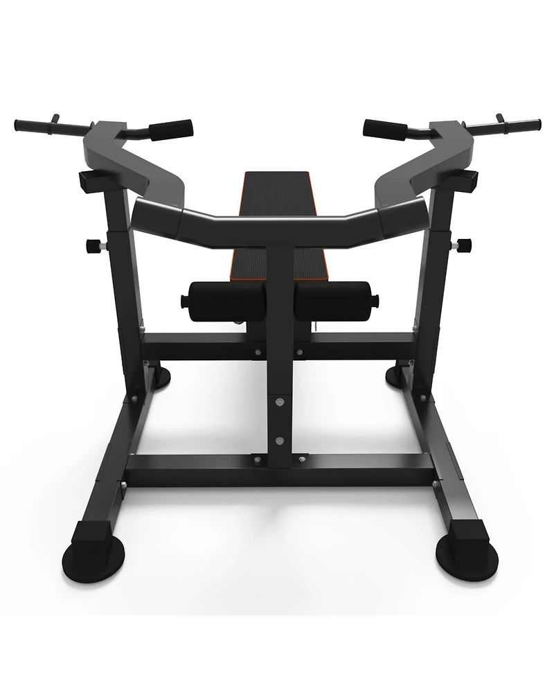 Zenova Adjustable Chest Press Machine with Independent Converging Arms, Flat/Incline Weight Bench for Home Gym, Ab Workout & Strength Training Equipme