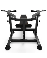 Zenova Adjustable Chest Press Machine with Independent Converging Arms, Flat/Incline Weight Bench for Home Gym, Ab Workout & Strength Training Equipme